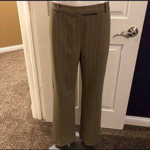 Ann Taylor Loft Striped Slacks, Tan- Size 10- 30”